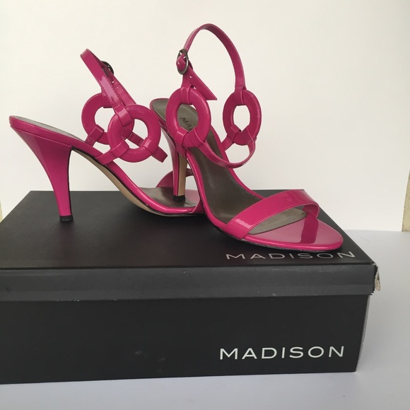 HP/Madison Fuchsia Heels/Sandals - Picture 1 of 6